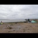 Nur die Kitesurfer freuten sich über den Wind